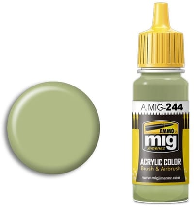 AMMO by Mig Jimenez Hobbyverf Acrylverf - MIG 0244 Duck Egg Green (BS 216) - Acryl Verf flesje - 17 ml