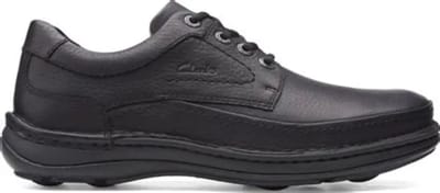 Clarks - NATURE THREE - Vrije tijdsschoenenHeren veterschoenHeren sneakersCasual - Kleur: Zwart - Maat: 40.5