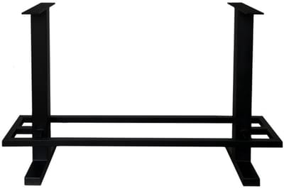 FLE - Stalen bartafel zwart 210 bij 60 cm en hoogte 105 cm (8 x 8 cm)