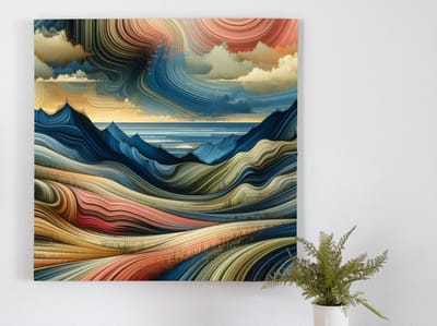 Kunstprint | Wanddecoratie | Dibond | 100 × 100 cm
