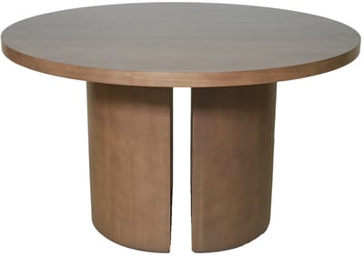 Deja Living Eettafel Mito - Rond Bruin Eiken Fineer - 2-4 Persoons - Ø130x78cm