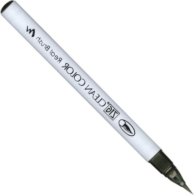Brush Pen - Marker Pen - Tekenen en Kalligrafie - Watermengbare Inkt - 10x154x10mm - Donkergrijs