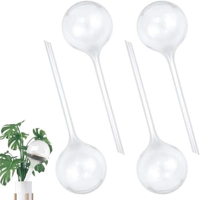 Irrigatieballen Planten - Watergevers Pot - Planten Water Geven - Automatische Watergift - 4 Stuks 26.5cm - Transparant
