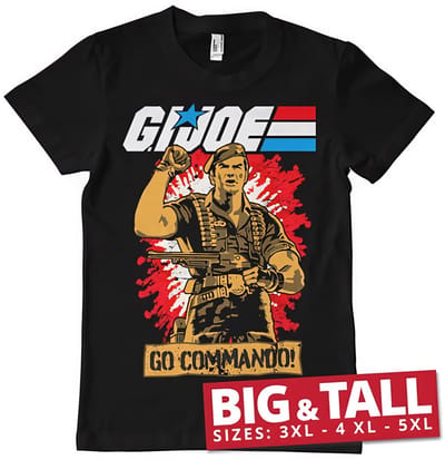 G.I. Joe Go Commando T-shirt voor grote maten