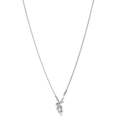 Go Dutch Label Collier knotted Y Zilver
