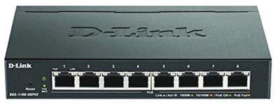 8-poorts Gigabit PoE Smart Managed Switch met VLAN-ondersteuning en energiezuinige werking
