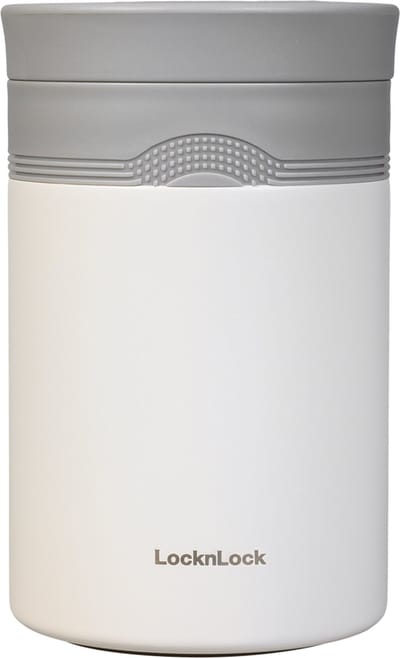 Lock&Lock RVS Thermos Lunchbox - Houdt 6 uur warm of koud - 500 ml - Lekvrij - BPA vrij - PFAS vrij - Thermosbeker - Thermos voedselcontainer - Soepbeker to go - Yoghurtbeker to go - Thermische Lunchbox - Lunchbox Volwassenen - Wit