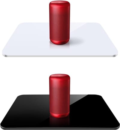 Acryl Fotografie Reflectieplaat Set 30 x 30 cm - 12 x 12 inch - Zwart en Wit voor Product- en Objectfotografie