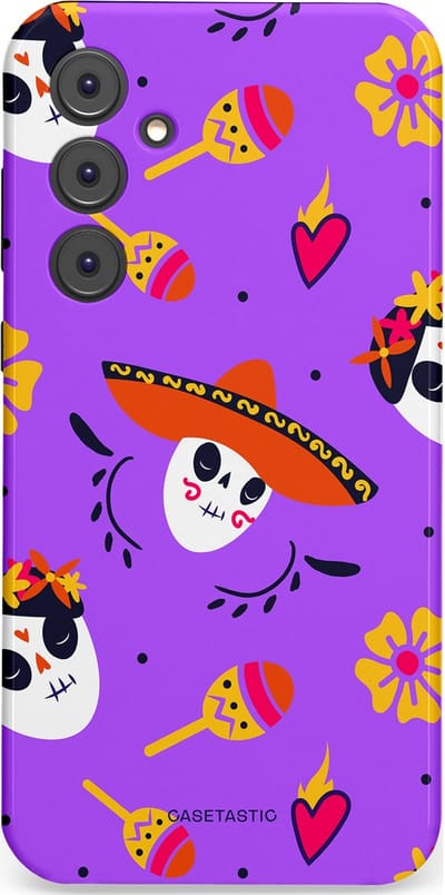 Casetastic Hoesje Geschikt voor Samsung A35 - Stijlvolle Beschermende Duo-layer Case - Muertos sombrero