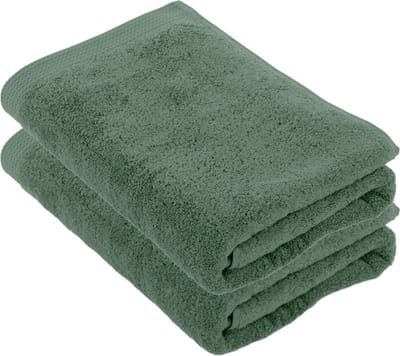 Tiseco Home Studio - Badlaken DELUX - - SET/2 - 100% katoen - 550 g/m² - 100% katoen - superzacht en zeer absorberend - 70x140 cm - Greenstone