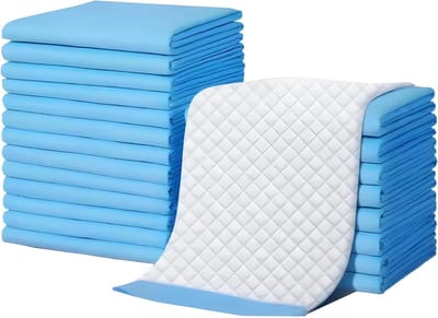 Wegwerpmatrassen 23 x 36 inch (20 stuks) lekvrij incontinentiemateriaal Geschikt voor volwassenen, extra grote, dikke klemmen, zeer sterke absorberende trainingsmatten Geschikt voor puppy's