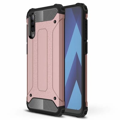 Hoesje Geschikt Voor Samsung Galaxy A50s/A30s Hybrid Armor Hoesje - Rose Goud