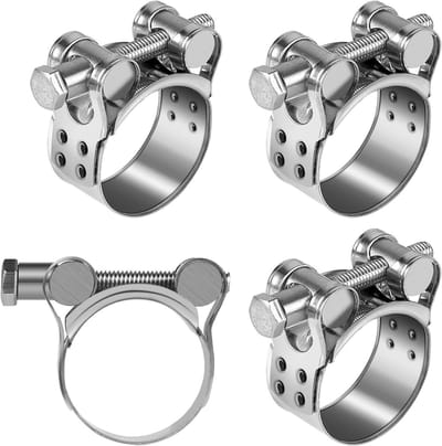 Roestvrijstalen Slangklemmen 29-31 mm Set van 4 - Robuuste Metalen Klemmen