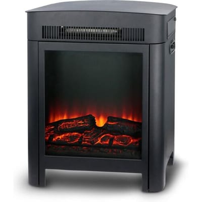 alpina Sfeerhaard Elektrisch Luzern – Elektrische Sfeerhaard Vrijstaand met Verwarming – Kachel Elektrisch 1800-2000W – Realistisch Vlammeneffect – Compacte Elektrische Haard