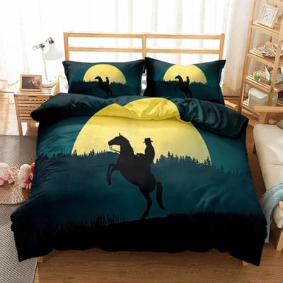 Gunfire Cowboy West Beddengoedset Eenpersoons Twin Tweepersoons Queen King Cal King Maat Bedlinnenset EU single(135x200cm)