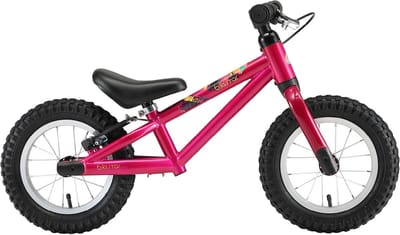 Bikestar loopfiets MTB 12 inch, donkerroze
