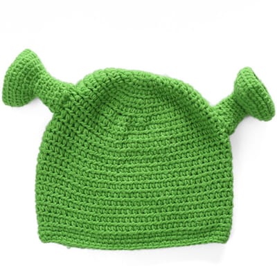 BukkitBow - Winter Beanie Met Oortjes - Gebreide Muts van Wol - Unisex - Bekend van Shrek - Groen