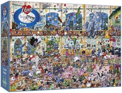Puzzel I Love Pets - Dierenmotief, 1000 stukjes