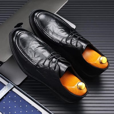 Herenschoenen Nieuwe Casual Leren Schoenen Zakelijk Formeel Herenschoenen Zachte Zool Werkschoenen 44
