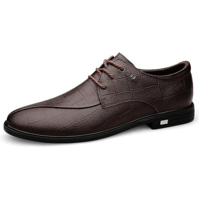 Heren Casual Schoenen Hoge Kwaliteit Zacht Echt Leer Heren Kleding Oxford Schoenen Heren Flats Luxe Zakelijk Schoeisel Zwart Maat 36 -46 42 bruin