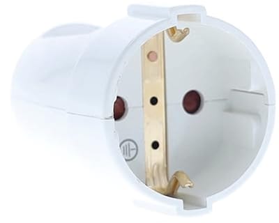 Beschermende PVC-Pluggen Contactkoppelingen voor Binnenshuis, 230 V, Wit