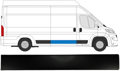 Sierlijst zijlijst schuifdeur voor Fiat Ducato 2018- / Rechts