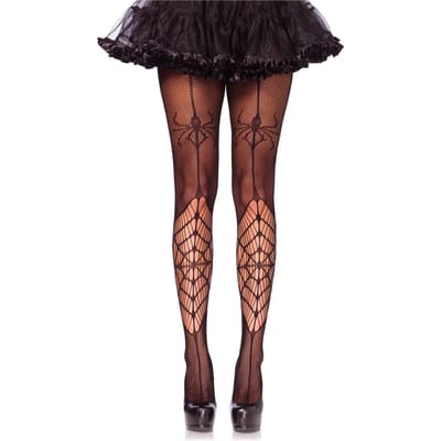 Damespanty Leg Avenue Itsy Bitsy Spider Fishnet Pantyhose