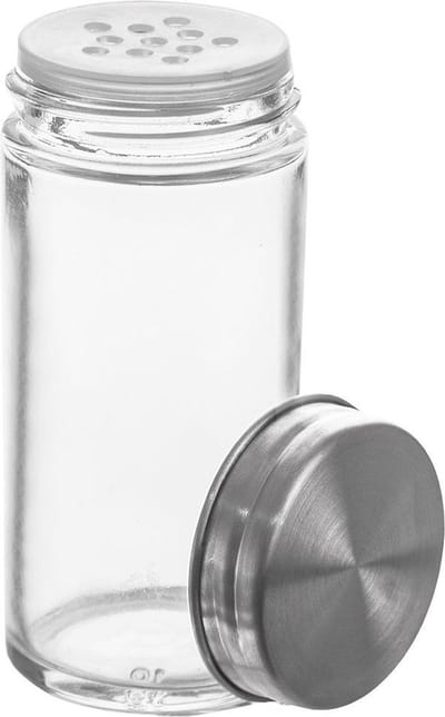 Kruidenpotje Glas 100 ml - Kruidenstrooier - Kruidenpot - met Strooideksels - Schudzeef - Zeef - Kruidenschudder
