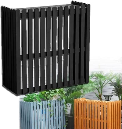 Houten Airco Omkasting - Privacy Scherm - Buitenruimte Verfraaien - Eenvoudige Montage - 105 X 45 X 99 Cm - Bruin
