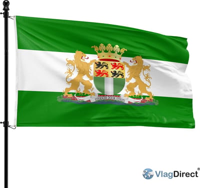 VlagDirect - Rotterdamse vlag - Rotterdam vlag - 150 x 225 cm - XL vlag.