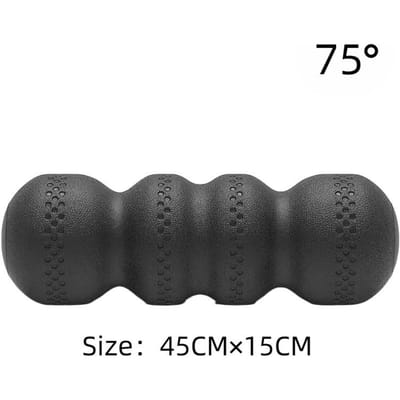 EPP Schuimroller voor SpierMassage Myofasciale Release Yoga Sportschool Fitness Sport Rug Lenden Verlichting Black 75