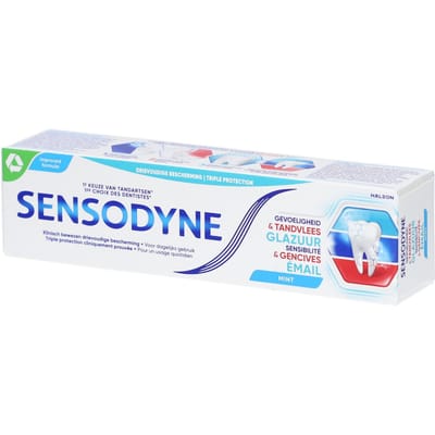 Sensodyne - Tandpasta - Gevoeligheid & Tandvlees - Glazuur - Mint - 75ml