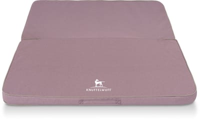 Opvouwbare reismat orthopedisch Tacoma van velours met handgeweven uiterlijk 100 x 80 cm roze