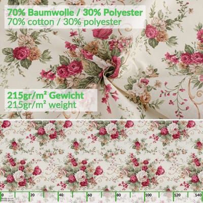 ANRO Tafelkleed Rozen 160x100cm Rechte rand Afwasbaar Waterafstotend Binnen & Buiten