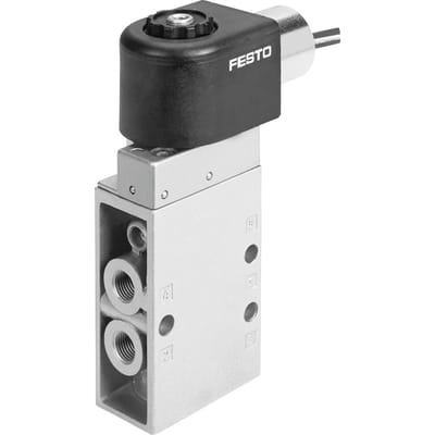 Festo 5/2 Monostabiele Lucht Magneetventiel G1/8 500L/Min - 535909