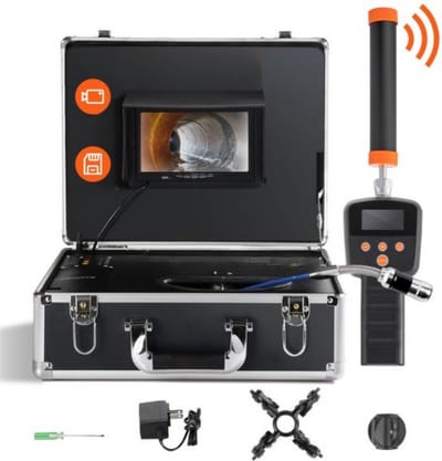Endoscoop inspectie camera - Met lamp - 40m - Proffesionele Rioolcamera - Inspectiecamera - 6 uur batterij - 1000TVL - Opname functie