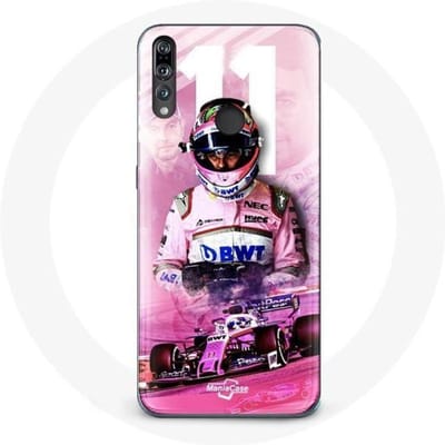 Coque - Formule 1 - Huawei P30 Lite - Sergio Pérez - Souple - Rose rose