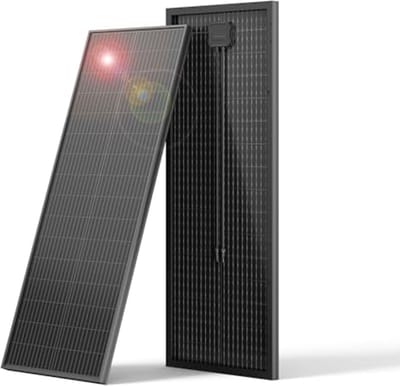 Bifacial 100 Watt Zonnepaneel - 12V Monokristallijn Hoog Rendement voor RV, Camping en Off-Grid