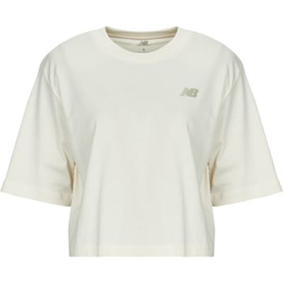 New Balance  T-shirt Korte Mouw LINEAR HERITAGE RELAXED T-SHIRT