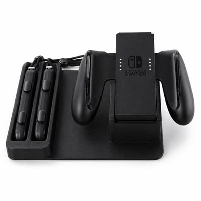 Controller Houder Geschikt voor Nintendo Switch Joy-Con – Opbergstation voor Joy-Cons en Grip – Gaming Bureau Organizer – Zwart