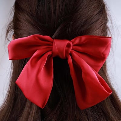 Vintage strik haarspeld grote strik haarspelden hoofddeksel zijde haarstaart clip rode strik haar strik hoofdtooi voor vrouwen en meisjes