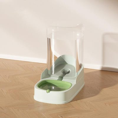 3.2L Grote Capaciteit Huisdier Kat Automatische Voedsel Water Dispenser Fontein Fles Kom Hond Kat Drinker Voederbak Hond Drinken Huisdierbenodigdheden beige