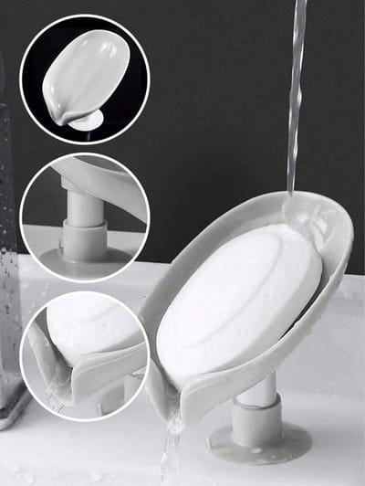 Waledano® Zeepschaal Houder - Zeepbakje - Handzeephouder - Zeepdoos - Zuignap - Zeepbakje Douche - 1 Stuk