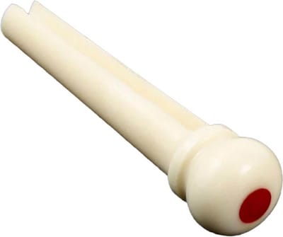 Allparts BP2849000 Camel Bone & Rode Jaspis Brugpinnen Set van 6