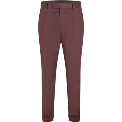 Boss Heren Pepe chino's met rechte pasvorm (Rood)