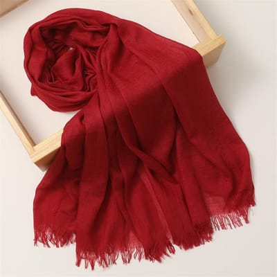 Luxe Damesmode 180*100Cm Sjaal Effen Effen Zijde Linnen Sjaal Sjaals Zomer Dames Bandana's Pashmina Foulard Hijab 180x100cm brown