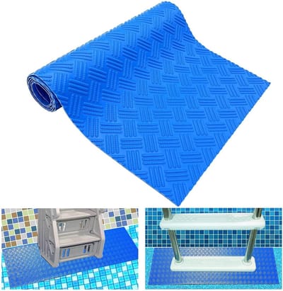 Veilige Antislip Beschermmatten voor Zwembadladder, 23 x 90 cm, Ideaal voor Zwembaden en Tuinen