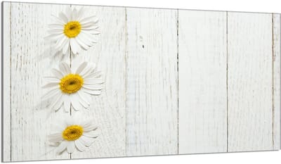 TMK ArtDeko - Glazen Beschermplaat - 90x52 cm - Hout Design - Veilig en Hygiënisch
