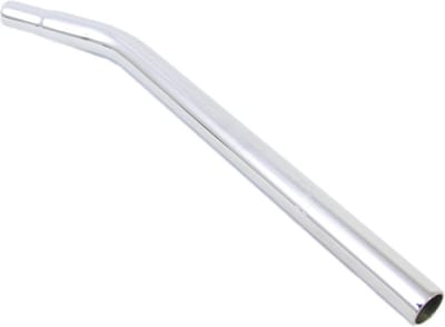 Zadelpen freestyle gebogen staal ø25,4mm / 360mm - zilver