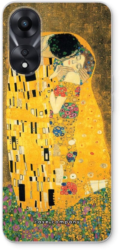 Case Company® - Hoesje geschikt voor Oppo A78 5G hoesje - Der Kuss - Soft Cover Telefoonhoesje - Bescherming aan alle Kanten en Schermrand